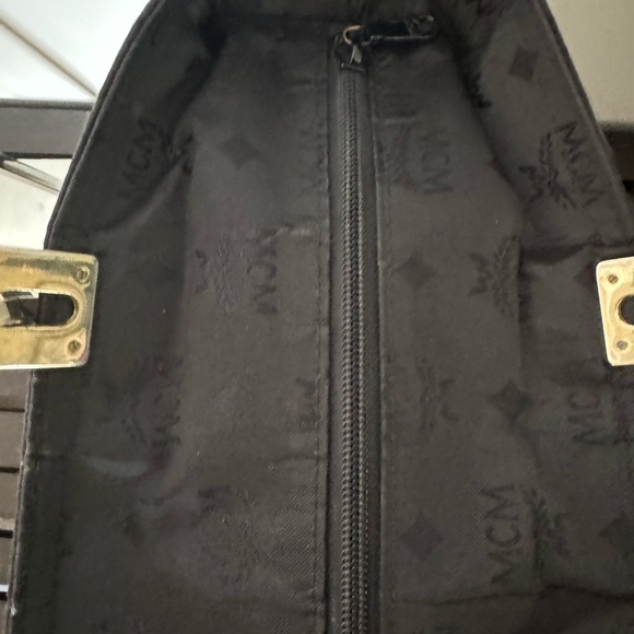MCM Vintage black nylon Visetos Travel Tote monogram bag. Made In Germany. - Picture 8 of 13